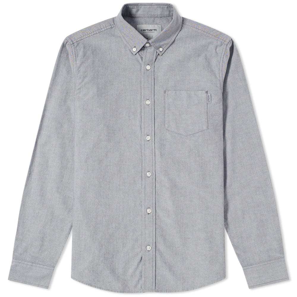 Carhartt Button Down Pocket Shirt Grey Carhartt WIP