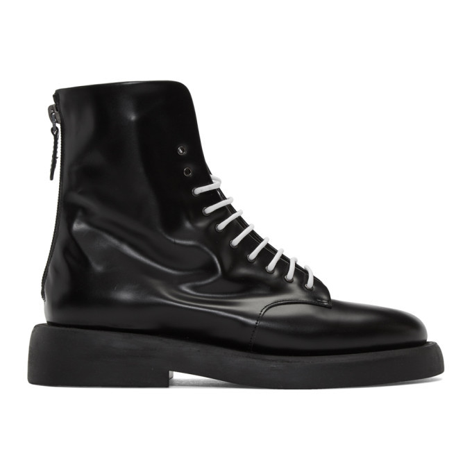 Marsell Black Gomme Polacchino Gommello Boots Marsèll