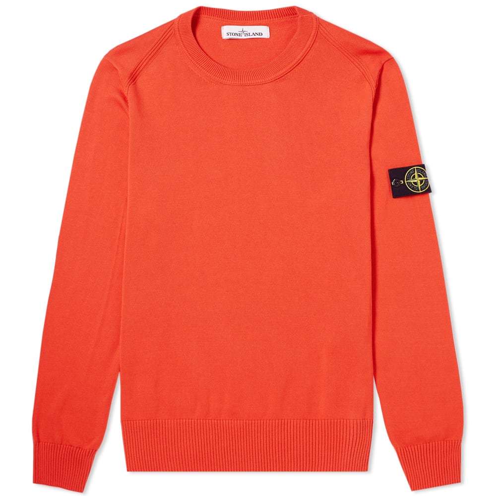 stone island soft cotton crew knit