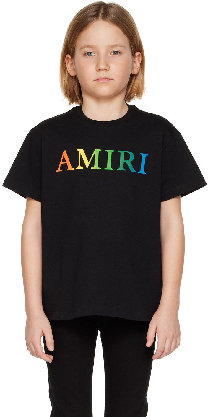 AMIRI Kids Black Printed T-Shirt Amiri