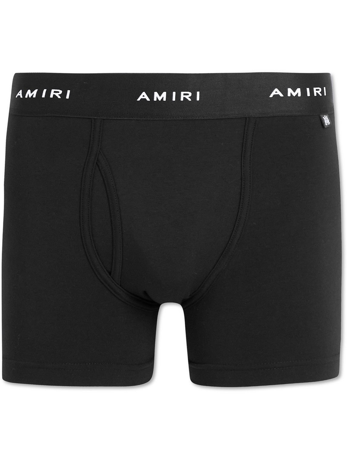 AMIRI - Stretch Cotton and Modal-Blend Jersey Boxer Briefs - Black Amiri