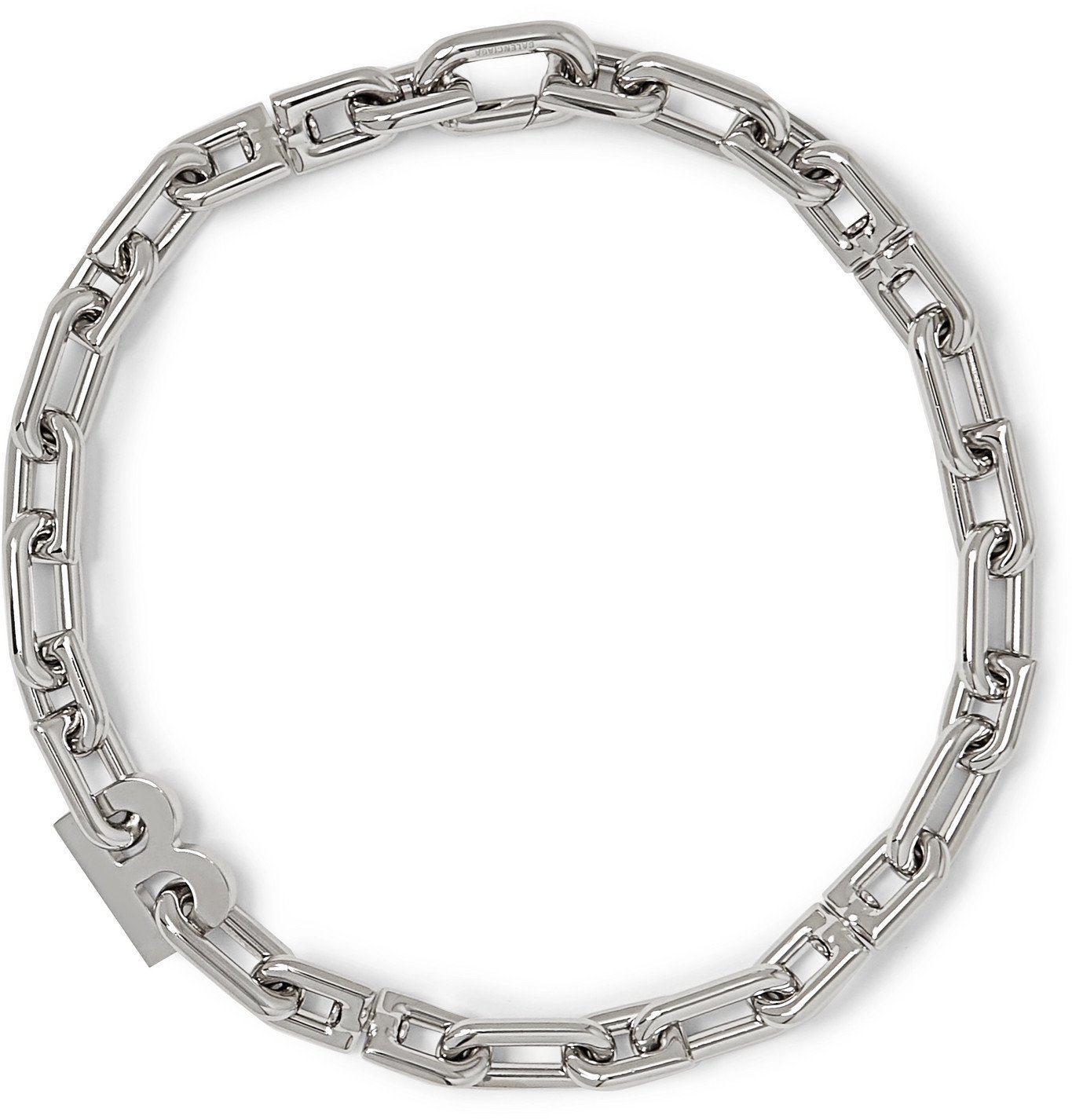 BALENCIAGA - Silver-Tone Chain Necklace 