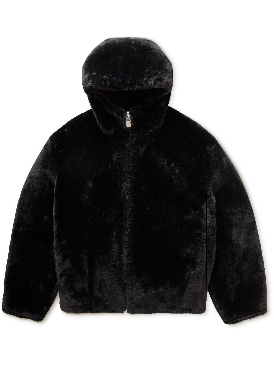 faux fur reversible bomber jacket