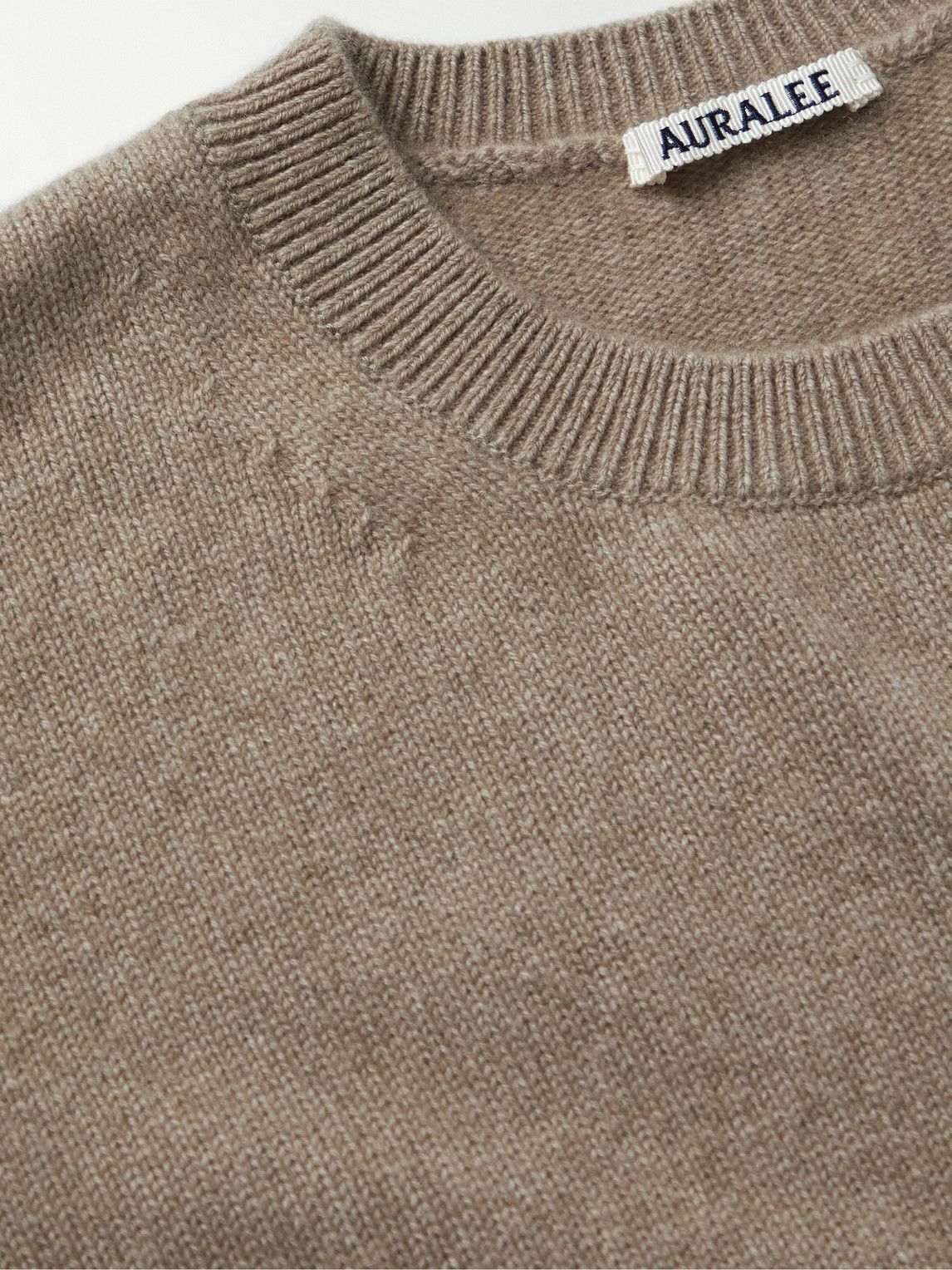 Auralee Baby Cashmere Sweater Brown Auralee