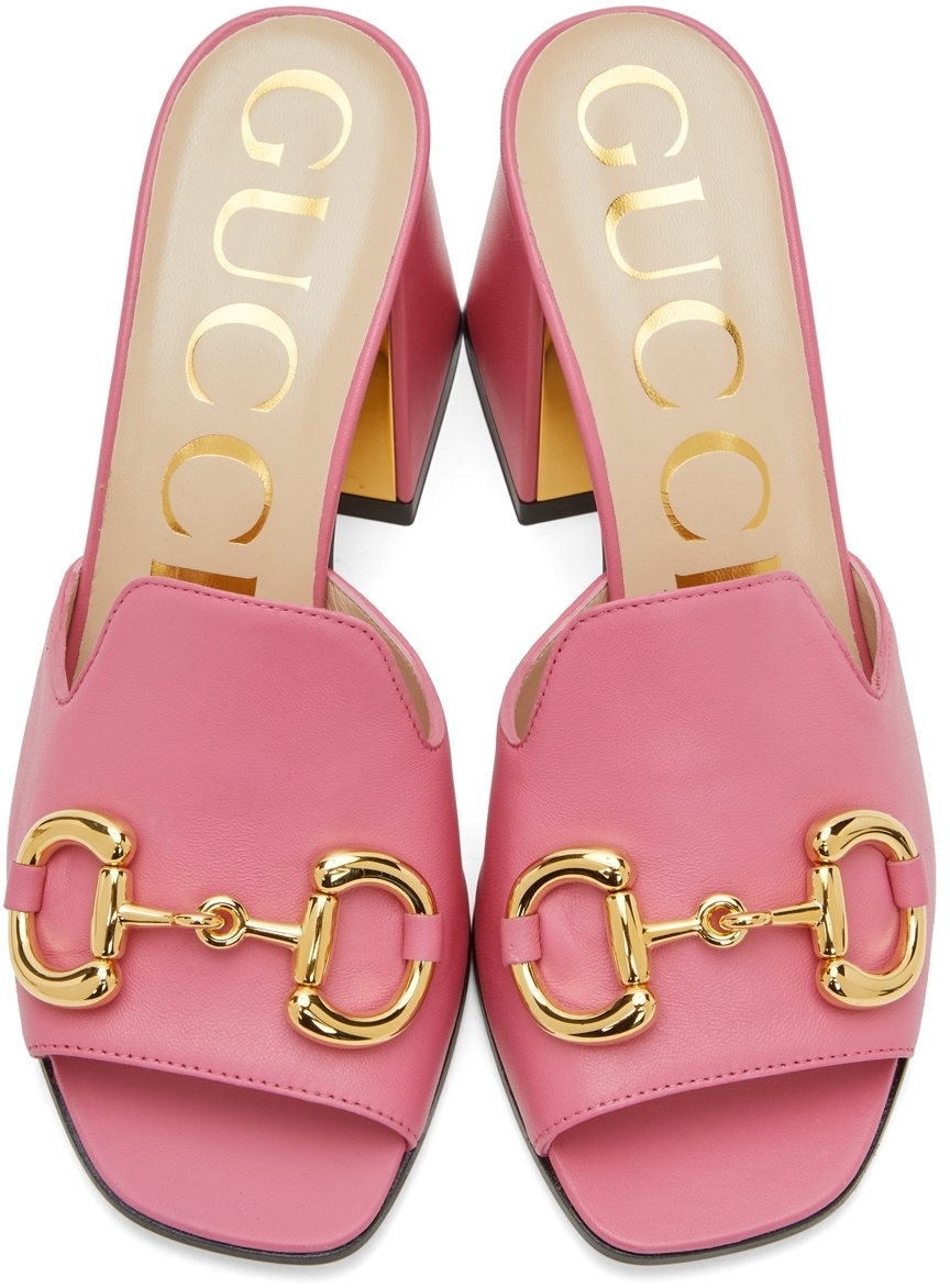 Gucci Pink Horsebit Heels Gucci