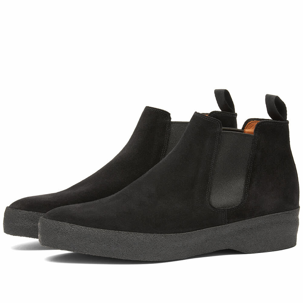 Sanders Men's Adam Chelsea Boot in Black Suede Sanders