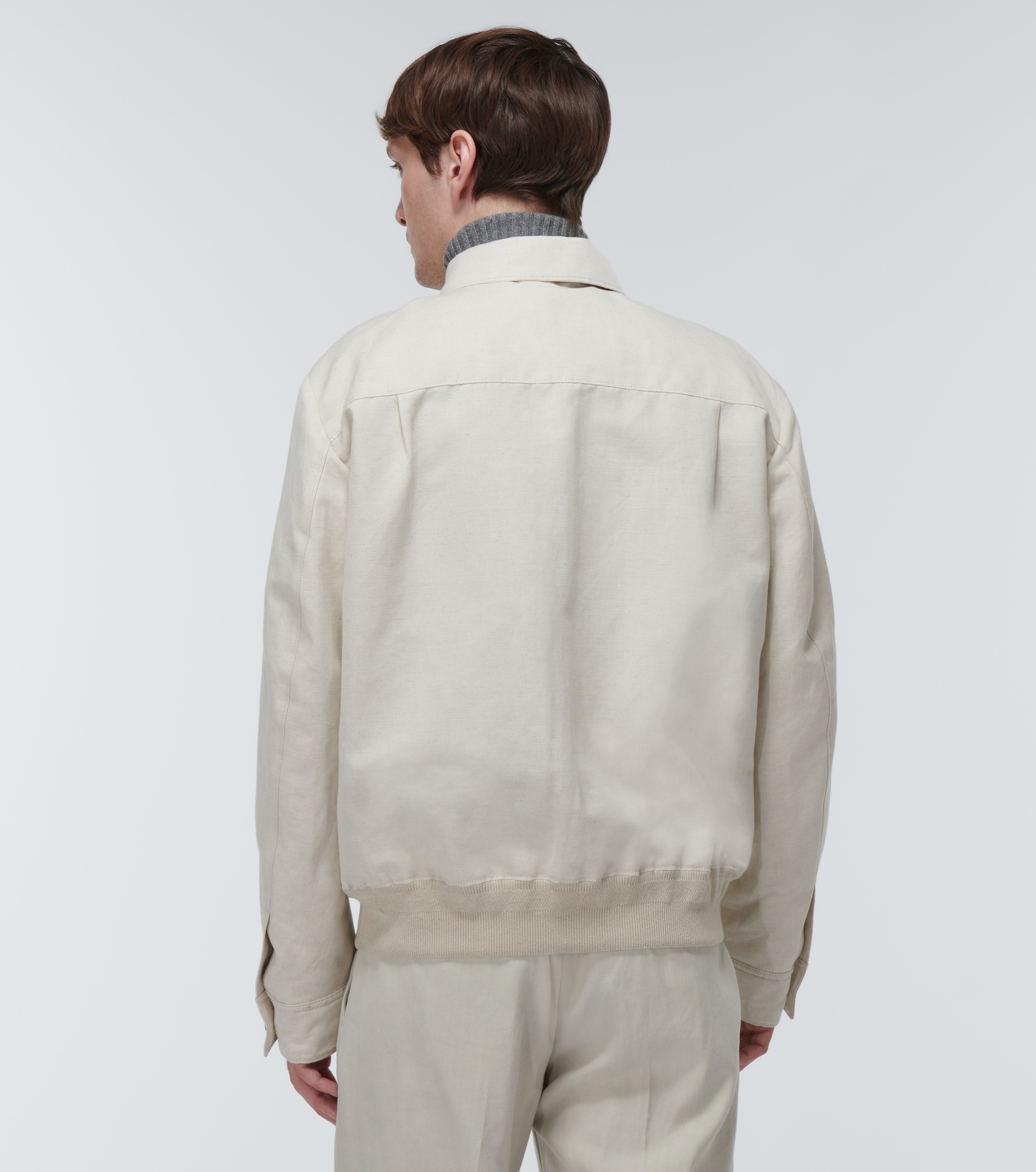 Loro Piana - Cotton and linen blouson jacket Loro Piana