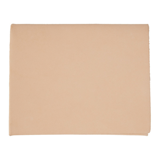 Stay Made Beige Leather Bifold Wallet Stay Made