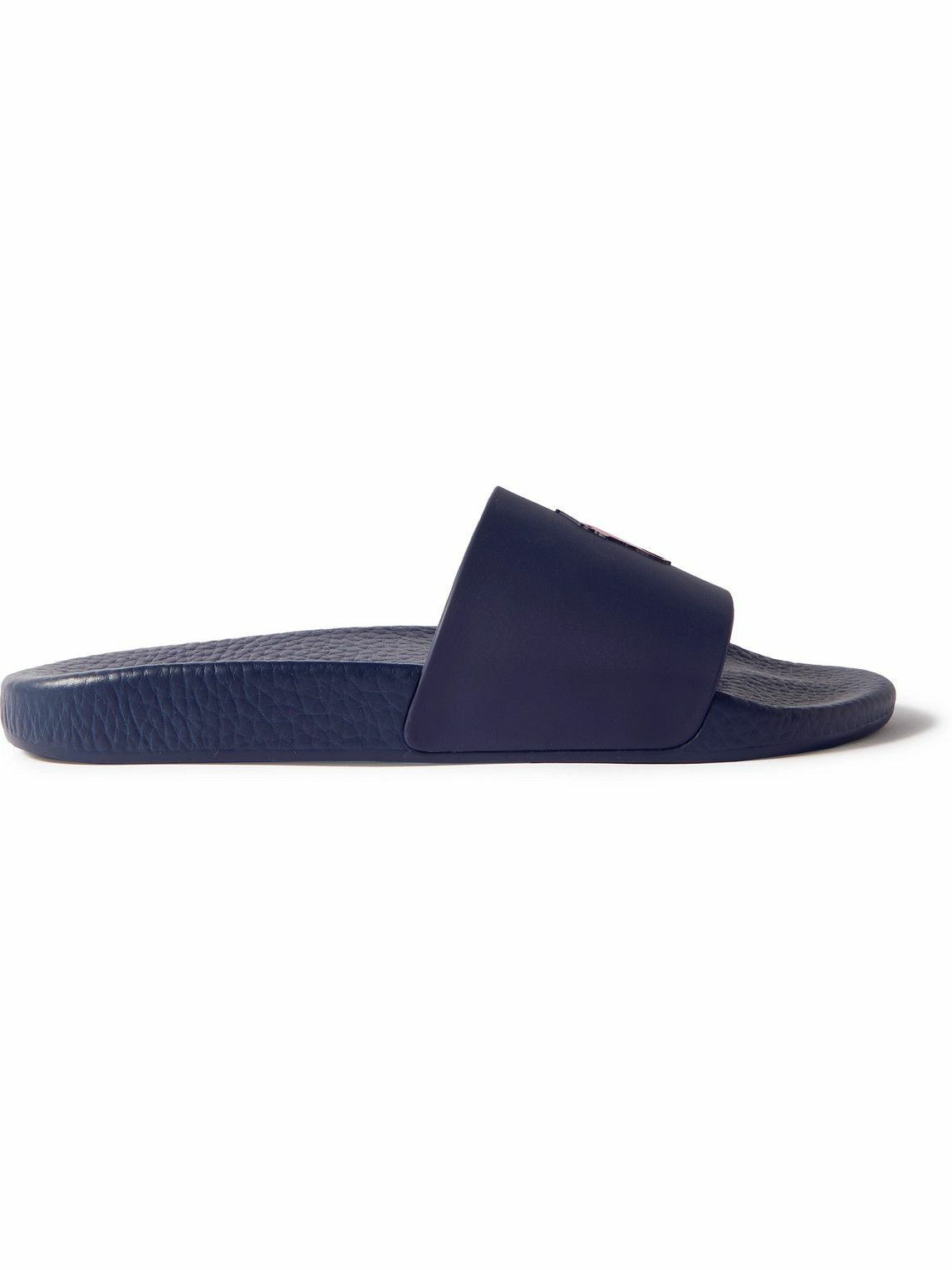 Polo Ralph Lauren - Logo-Embossed Rubber Slides - Blue Polo Ralph Lauren