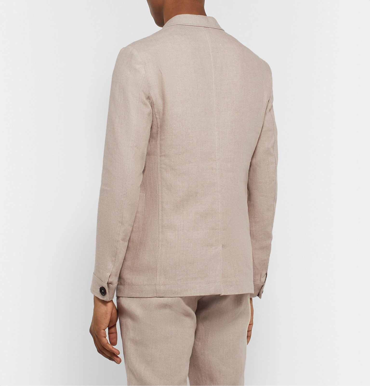 Oliver Spencer - Beige Brookes Unstructured Linen Suit Jacket - Neutrals