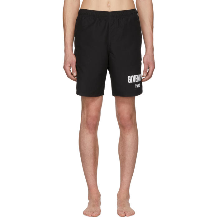 Givenchy Black Logo Swim Shorts Givenchy