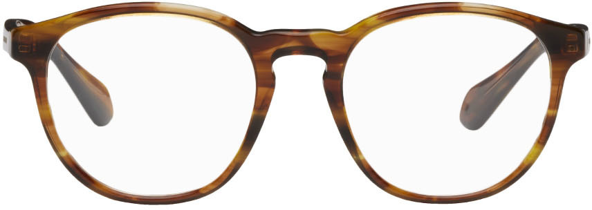 Photo: Giorgio Armani Brown Round Glasses