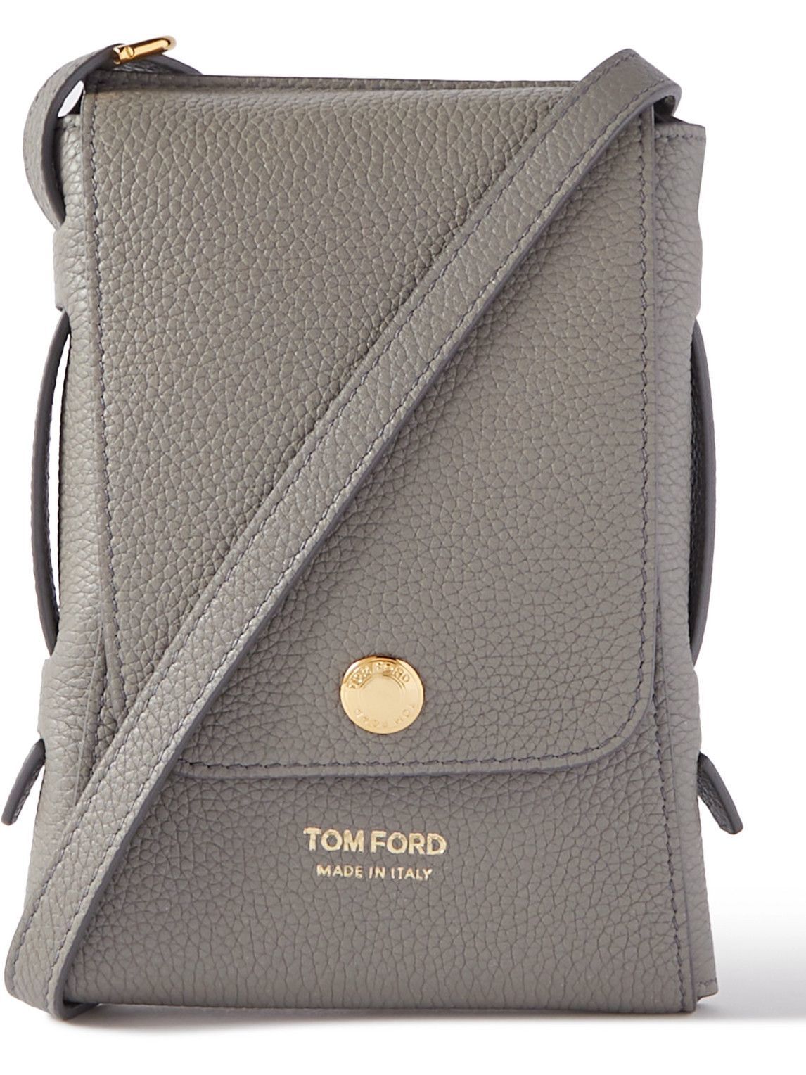 TOM FORD - Pebble-Grain Leather Messenger Bag TOM FORD