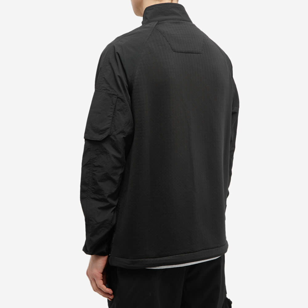 Maharishi Men's Asym Zipped Polartec Smock in Black Maharishi