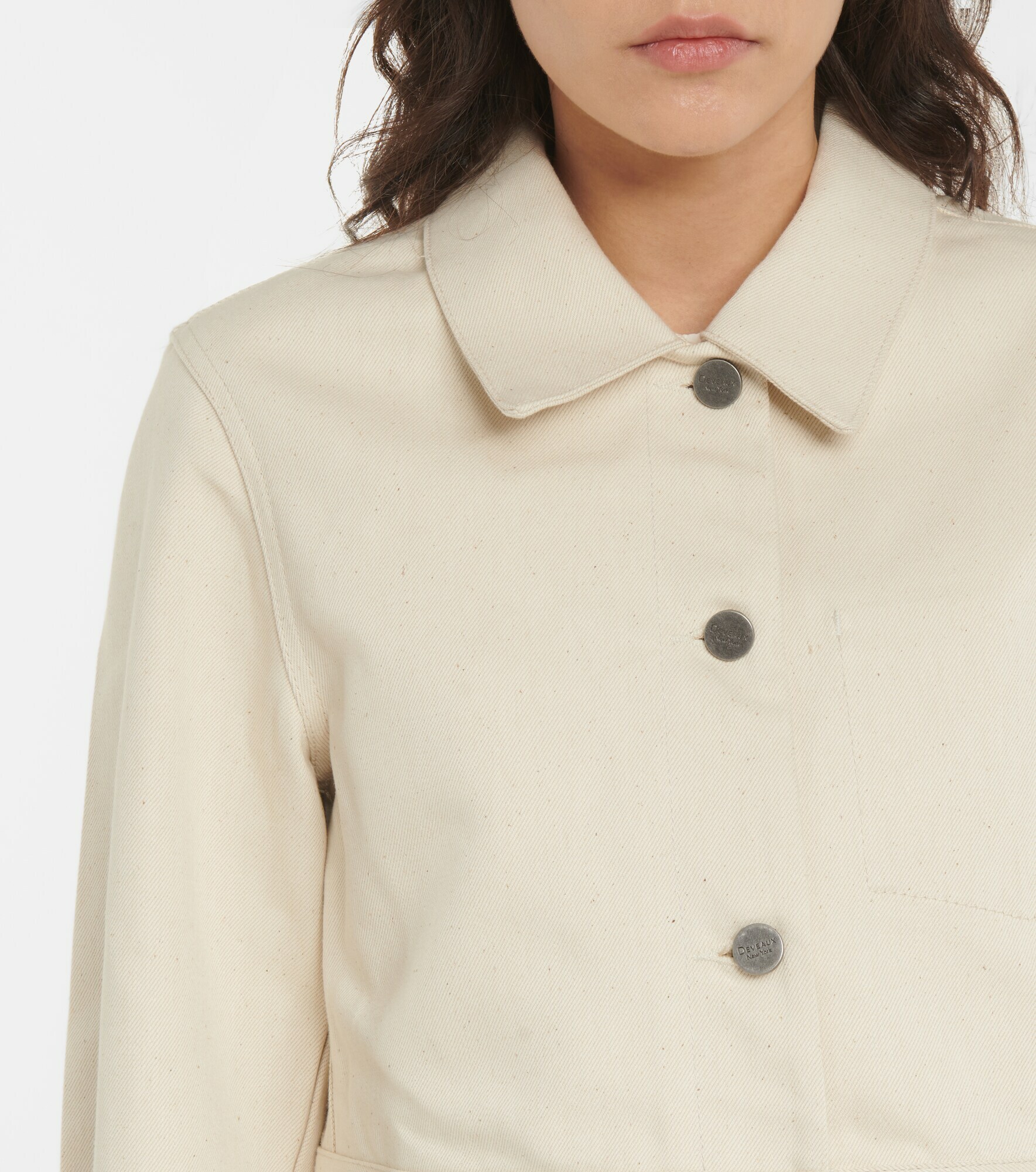 Deveaux New York Vera cropped denim jacket Deveaux New York