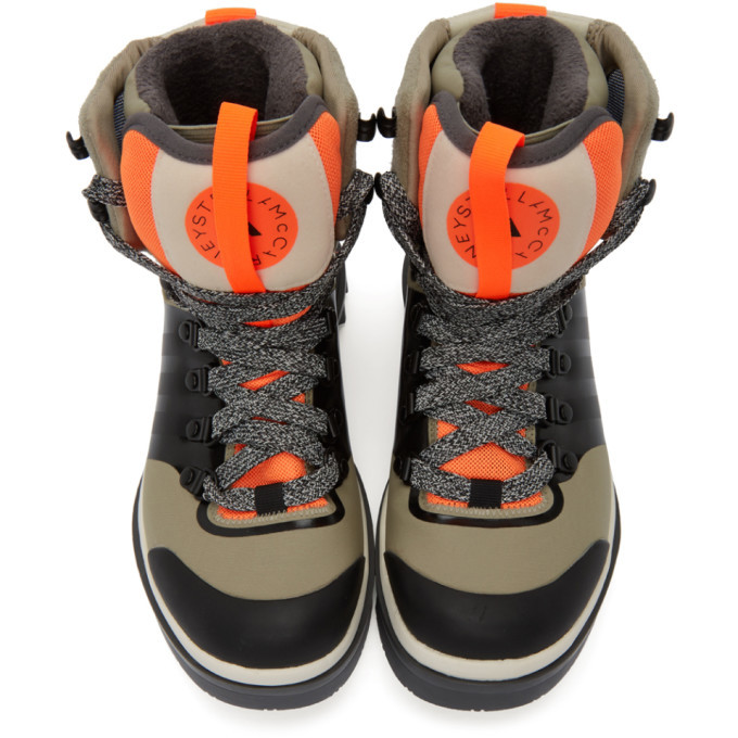 Adidas By Stella Mccartney Beige Eulampis Ankle Boots Adidas By Stella Mccartney