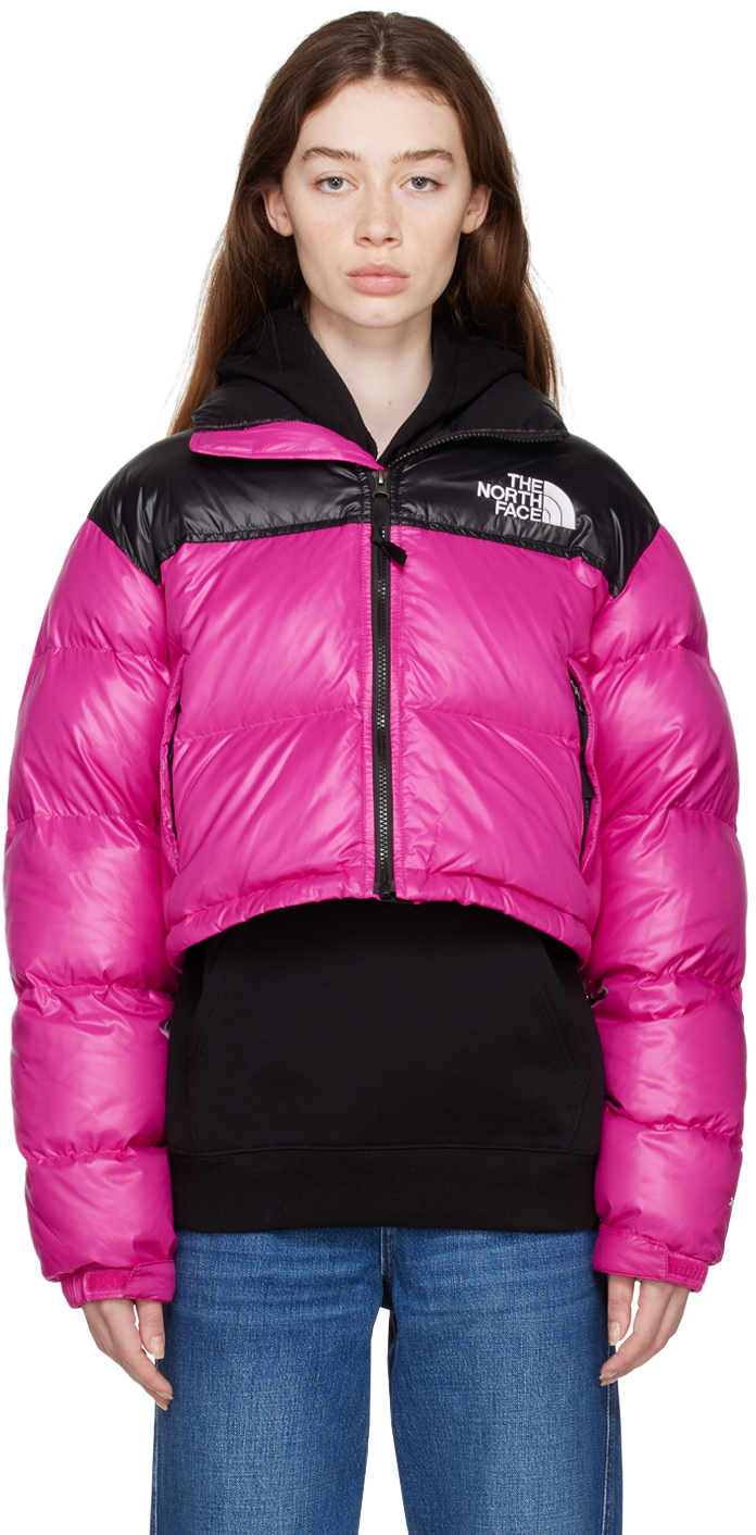 The North Face Pink Nuptse Short Down Jacket The North Face