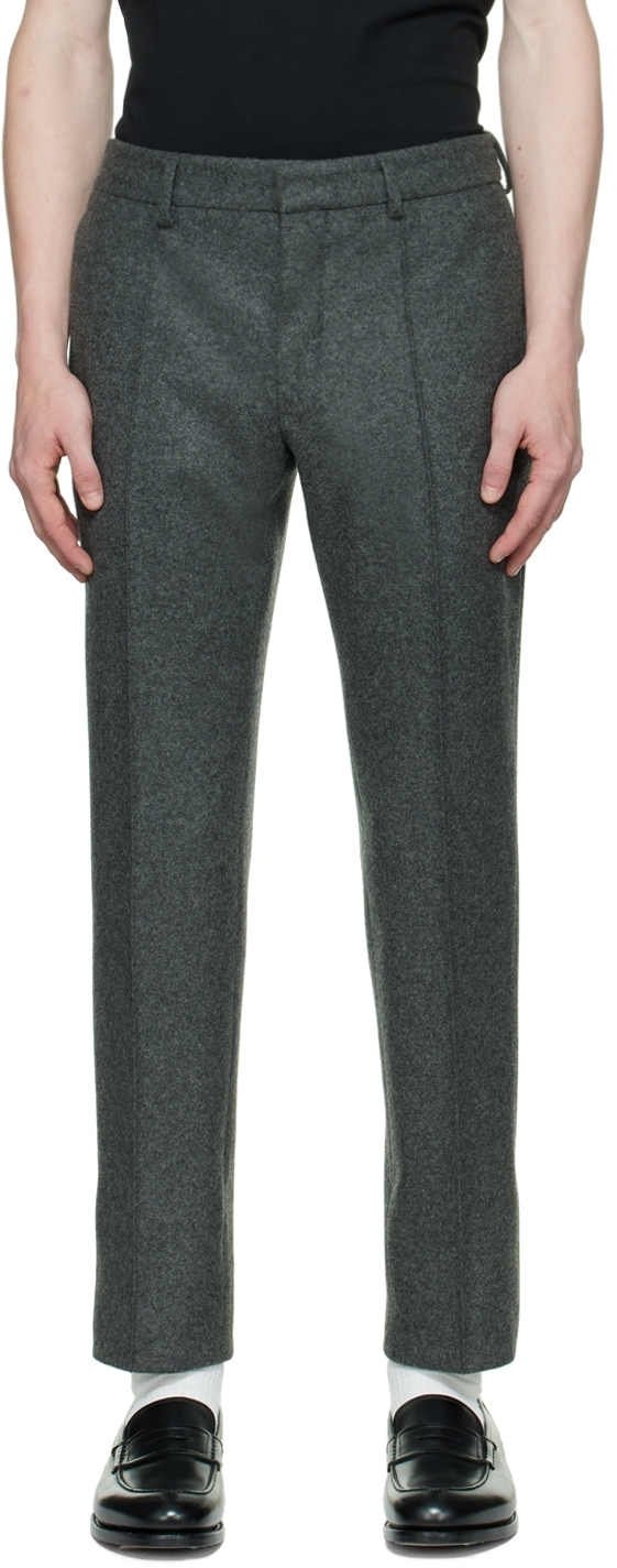 Dunhill Gray Pleated Trousers Dunhill