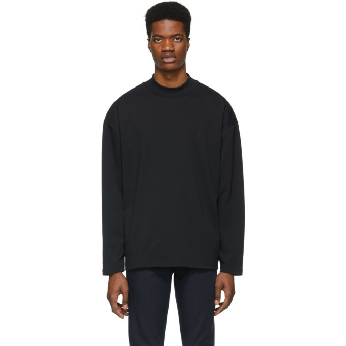 Hugo Black Davignon Mock Neck Sweatshirt Hugo Boss