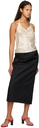 Reformation Black Ethan Midi Skirt