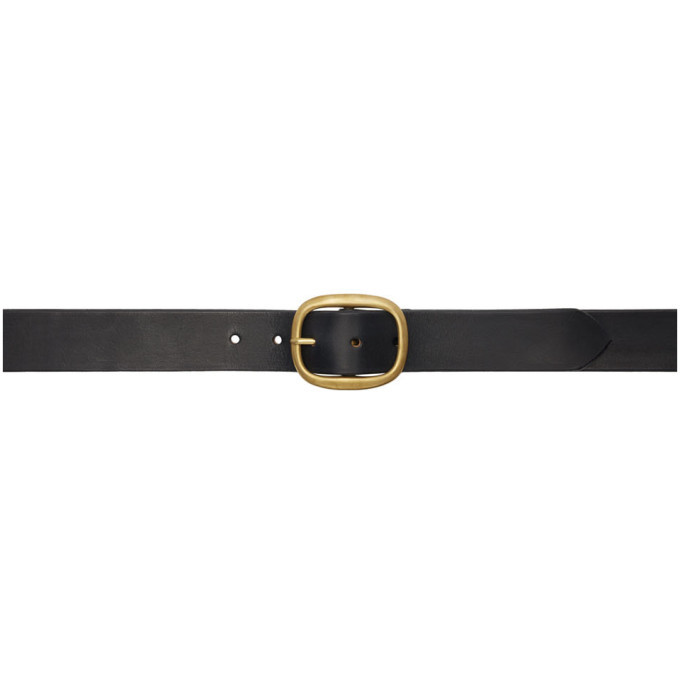 Maximum Henry Black and Gold Very Wide Oval Belt Maximum Henry