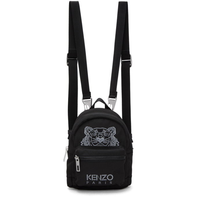 Kenzo Black Mini Tiger Backpack Kenzo