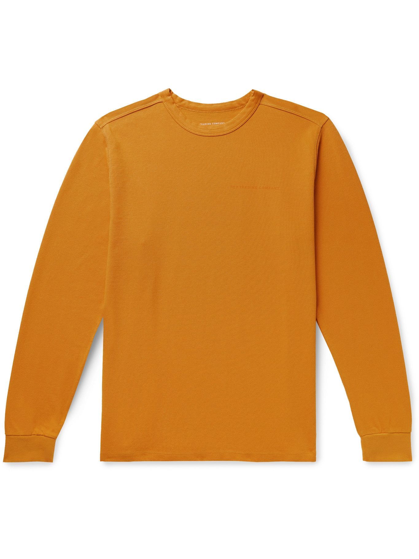Pop Trading Company Long Sleeve Pique Logo Tee Pop Trading Company