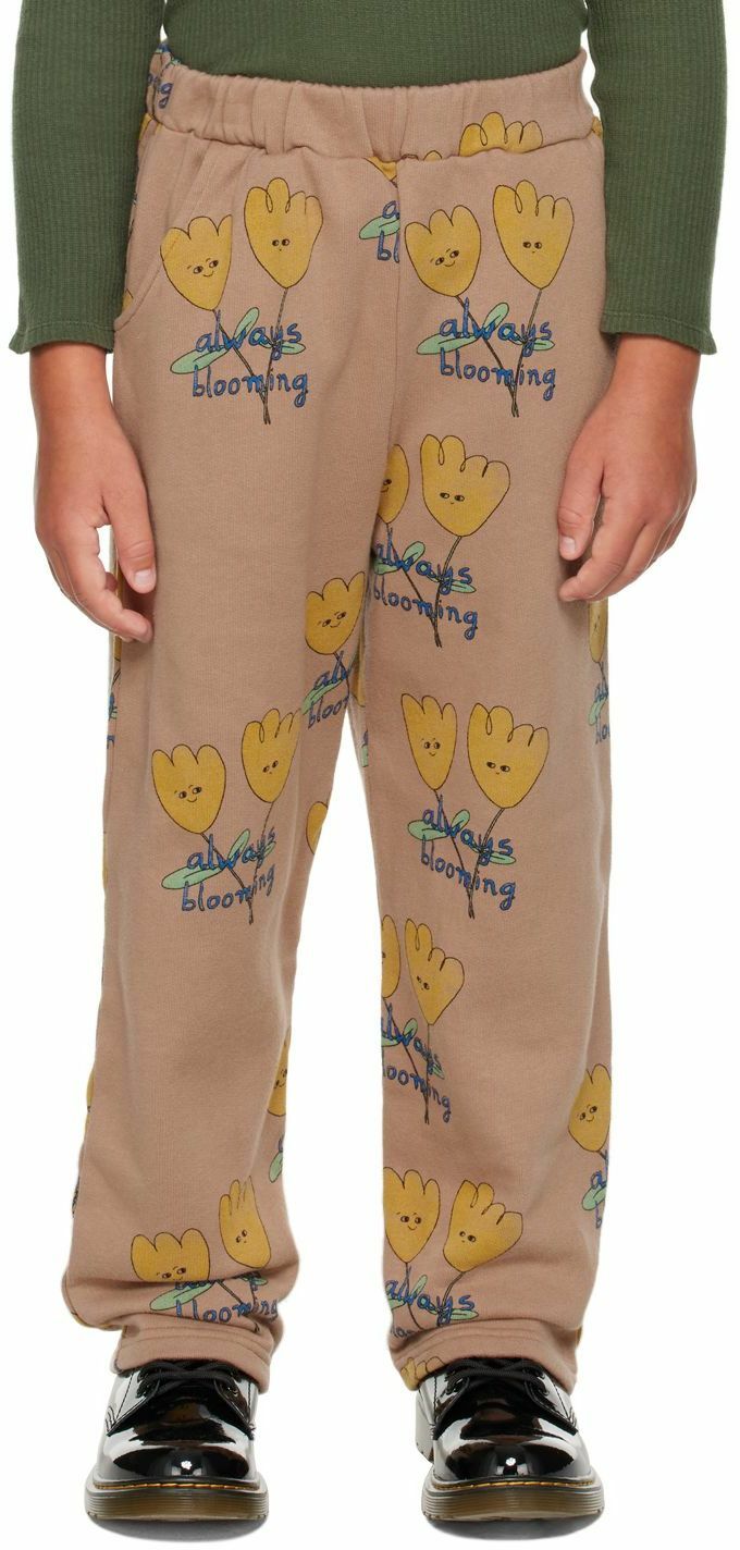 Photo: The Campamento Kids Brown Flowers Allover Lounge Pants