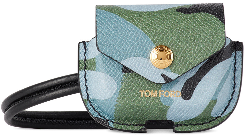 TOM FORD Blue Camo Print AirPods Case TOM FORD