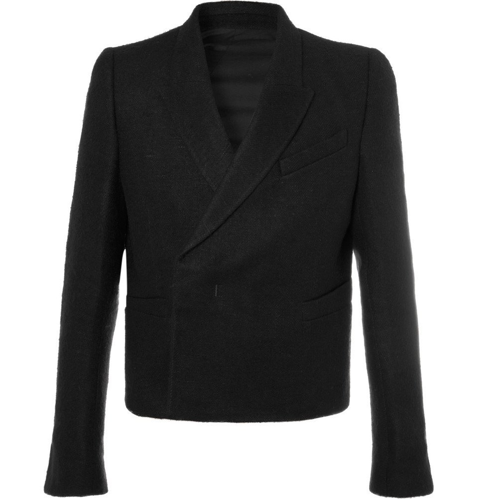 rick owens double breasted blazer