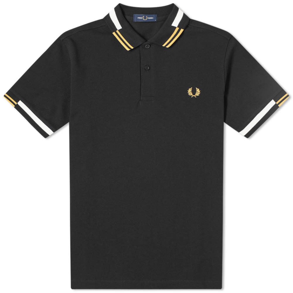 Fred Perry Authentic Abstract Tipped Polo Fred Perry Authentic