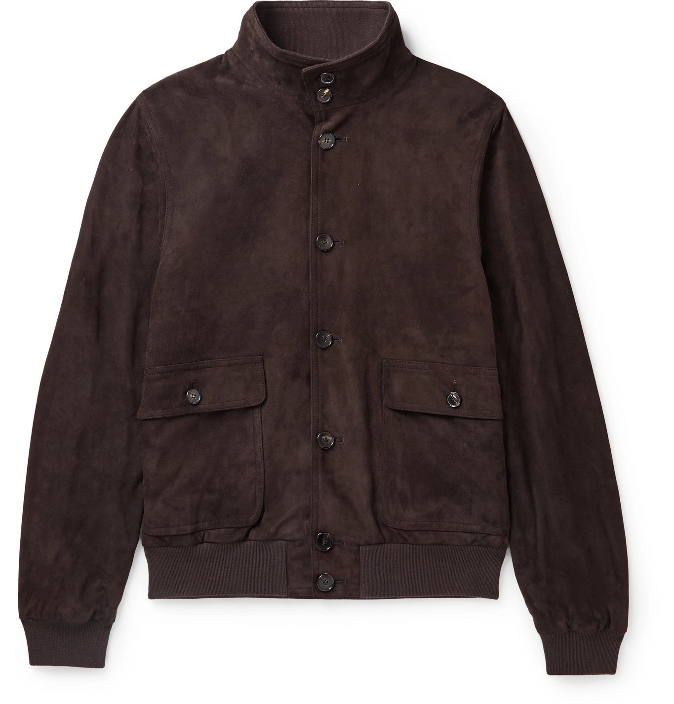 Thom Sweeney - Milano Slim-Fit Suede Jacket - Brown Thom Sweeney