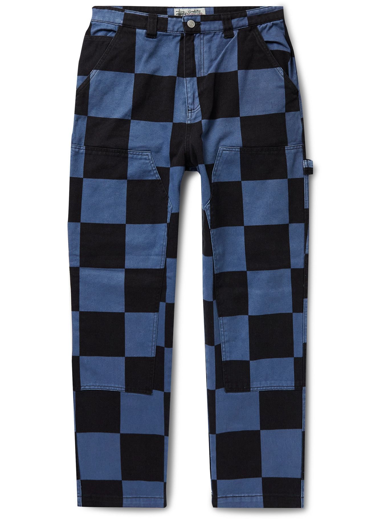 stussy blue cargo pants