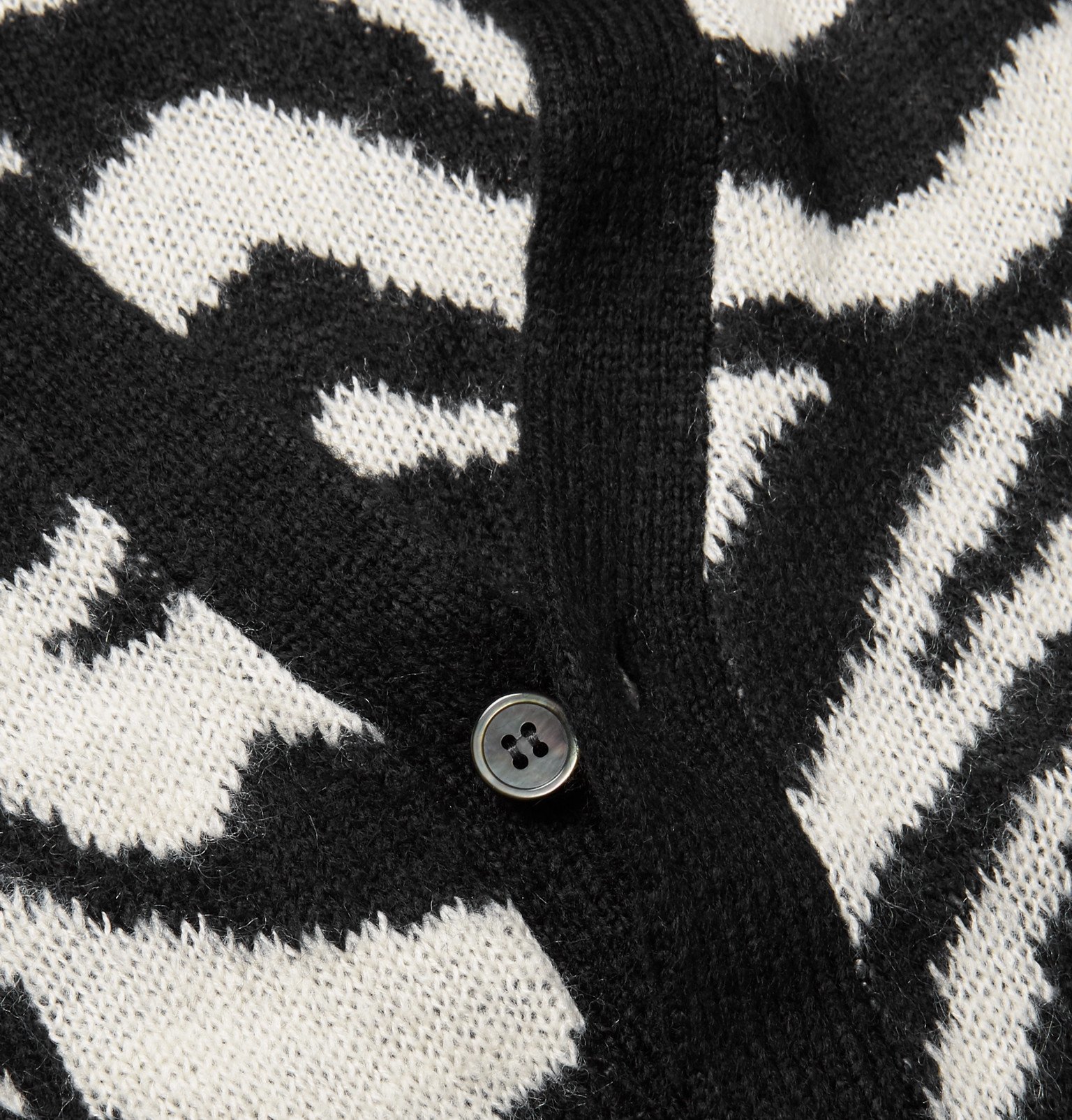Noon Goons - Zebra-Jacquard Cardigan 