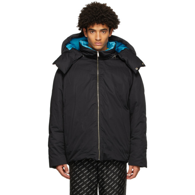 Blue Reversible Down Hooded Jacket Ambush
