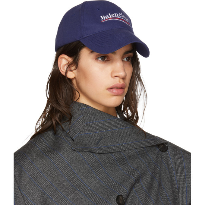 BALENCIAGA Campaign Logo Cap Blue／希少モデル ❤️人気ブランドを