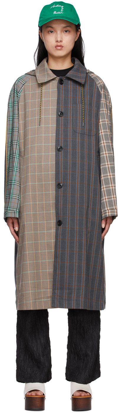 Photo: Andersson Bell Brown Checked Raglan Coat