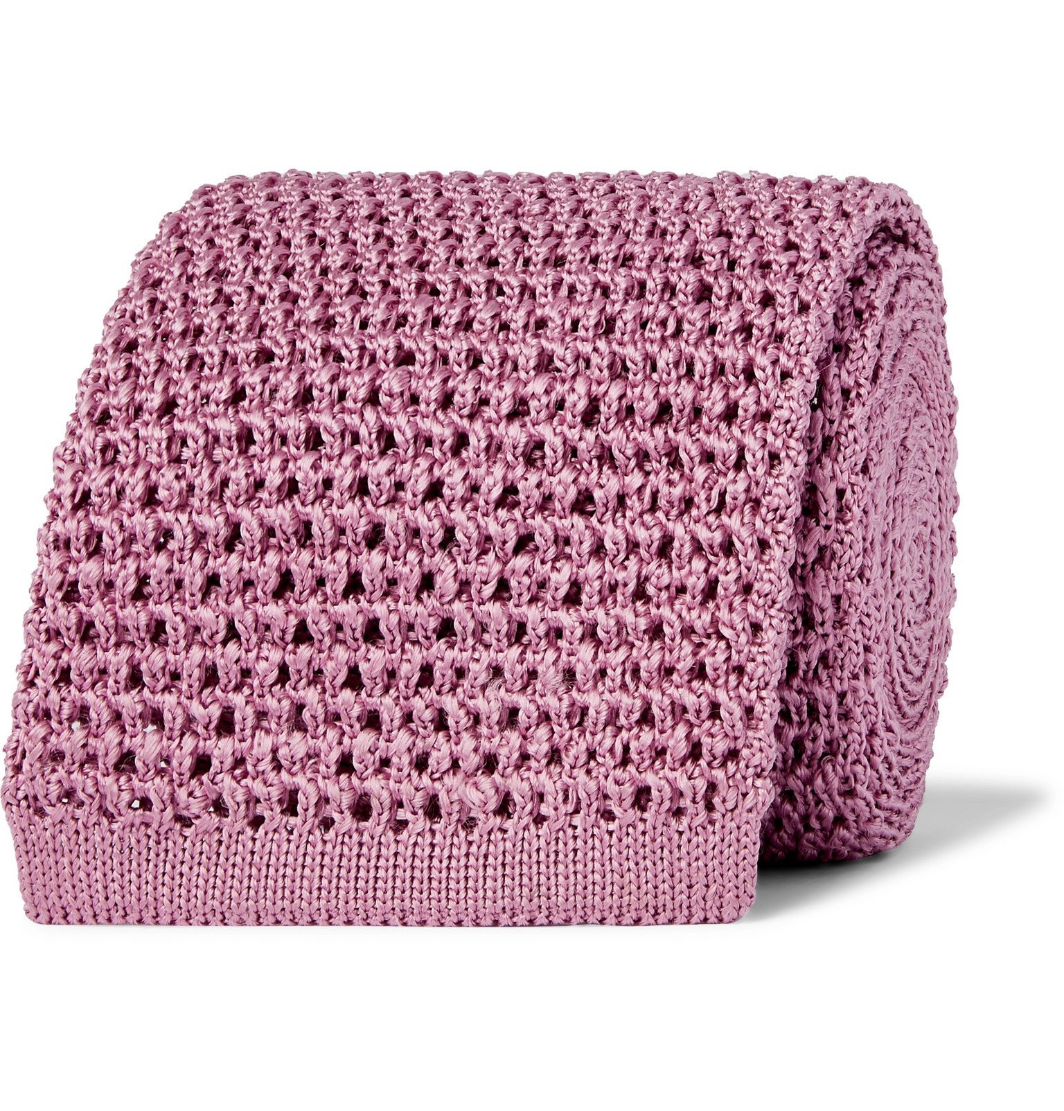 TOM FORD  Knitted Silk Tie - Pink TOM FORD