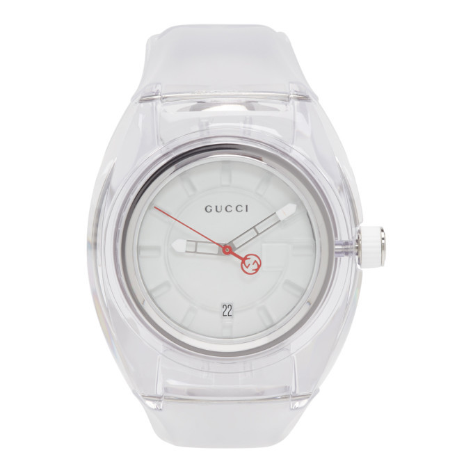 gucci transparent watch