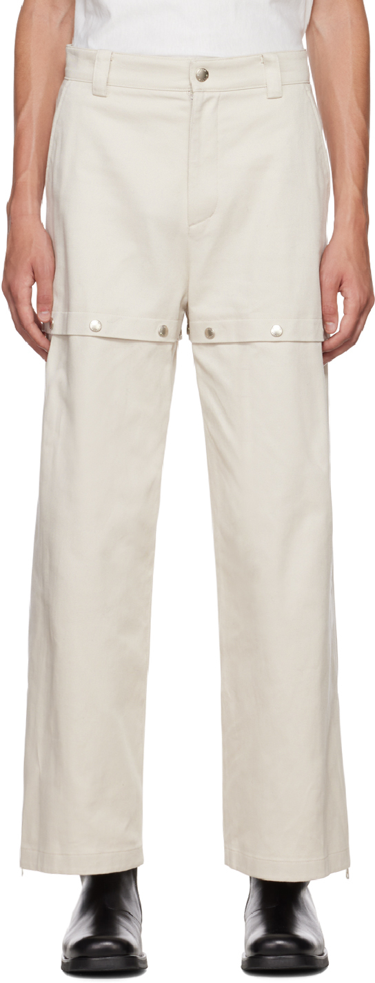 System Beige Snap Trousers System