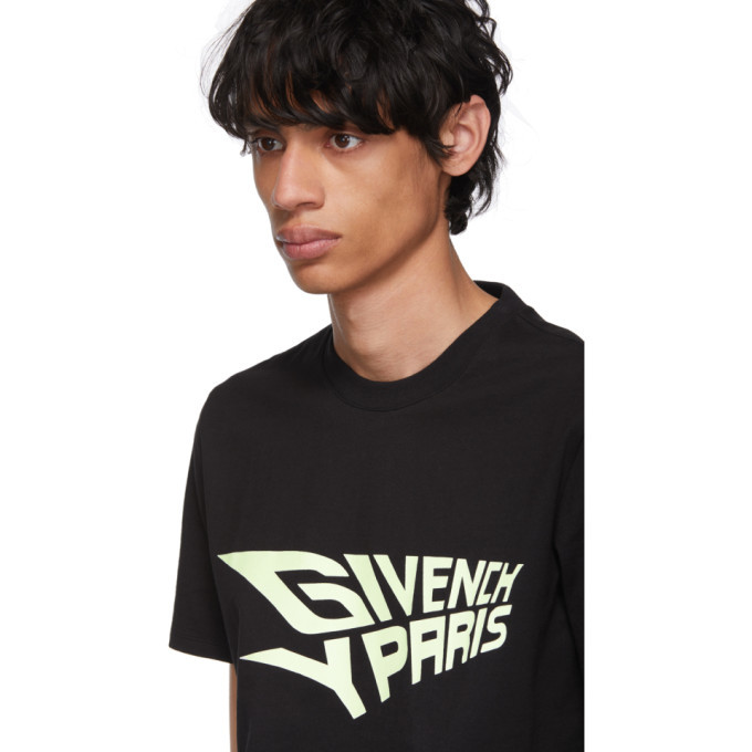 Givenchy Black Glow-In-The-Dark Slim-Fit T-Shirt Givenchy