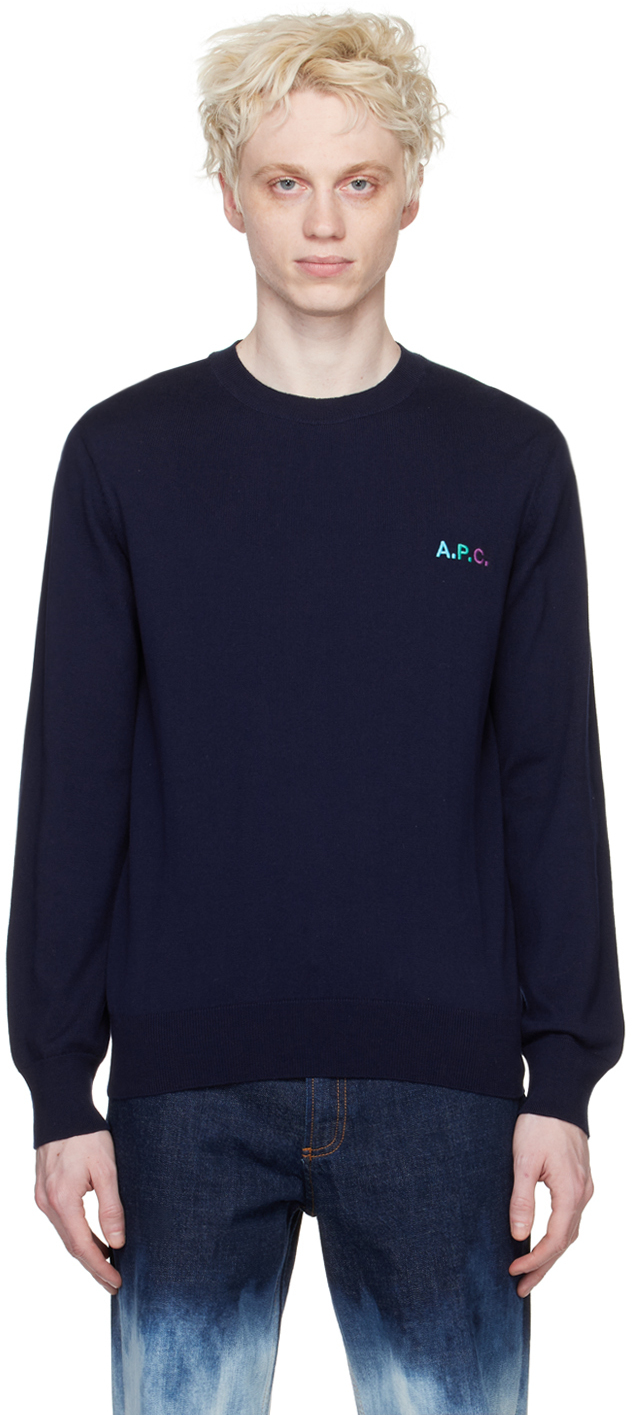 Photo: A.P.C. Navy Marvin Sweater