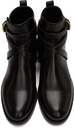 Burberry Black & Beige Pryle Ankle Boots