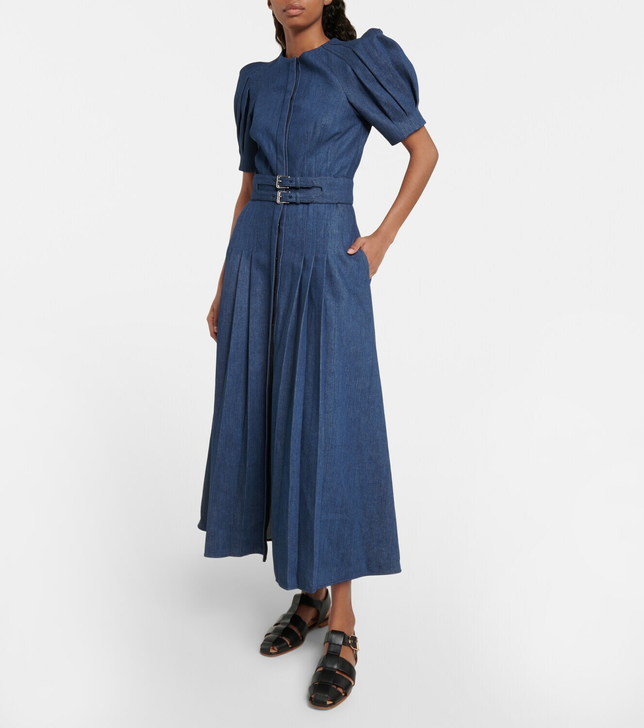 Gabriela Hearst - Patricia denim midi dress Gabriela Hearst