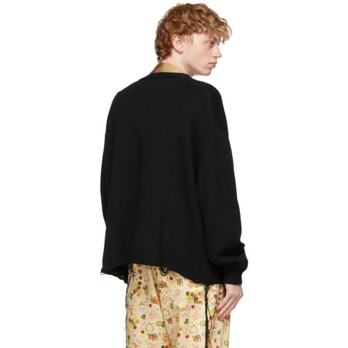 Doublet Black Happy Balloons Cardigan Doublet