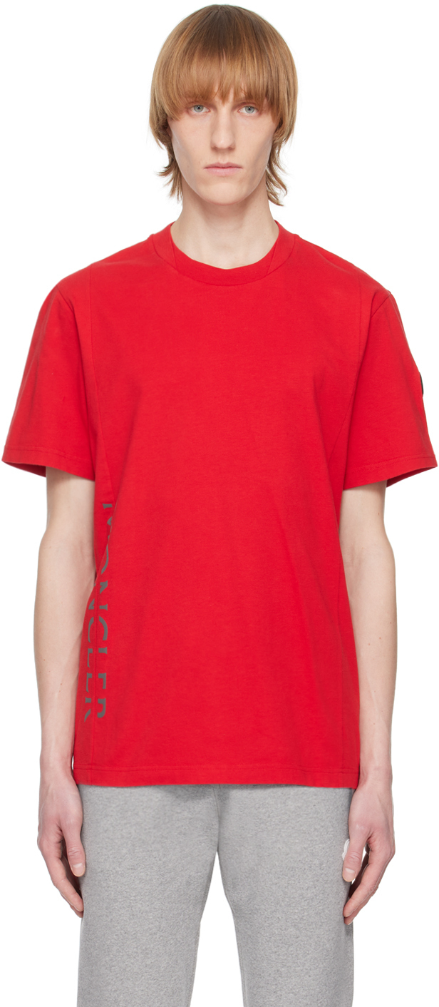 Moncler Red Crewneck T-Shirt Moncler