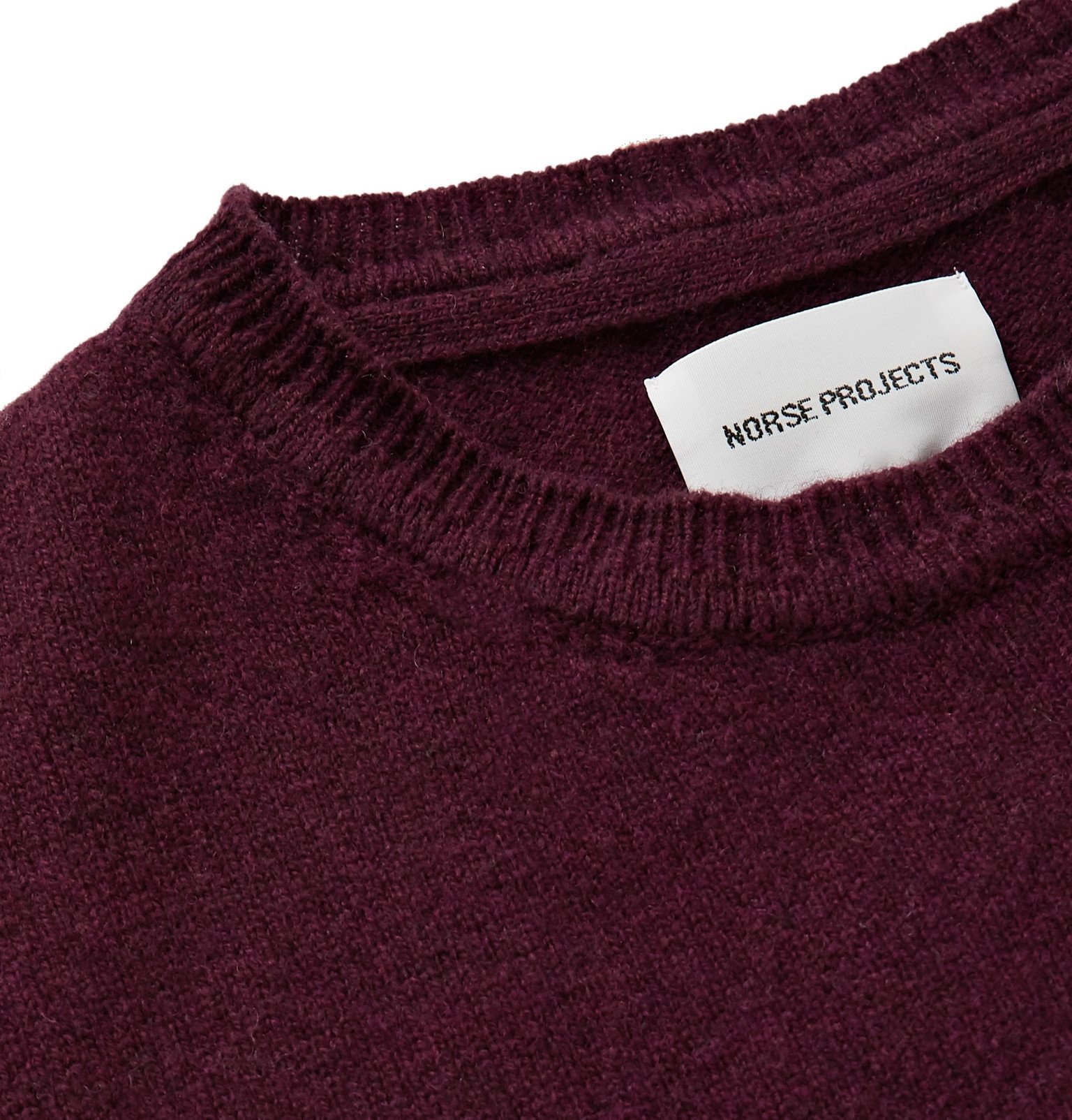 Norse Projects Sigfred Knit Burgundy Sweater