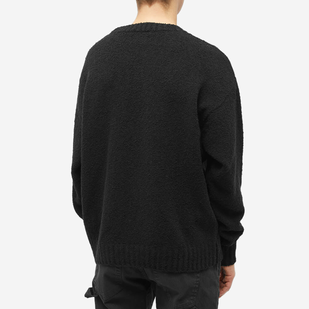 Represent Men's Initial Boucle Sweater in Black Represent