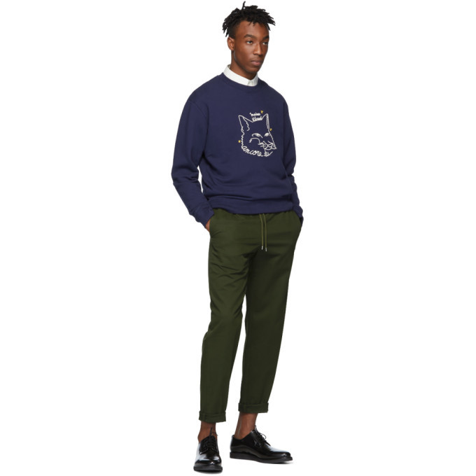 maison kitsune ancora tu sweatshirt