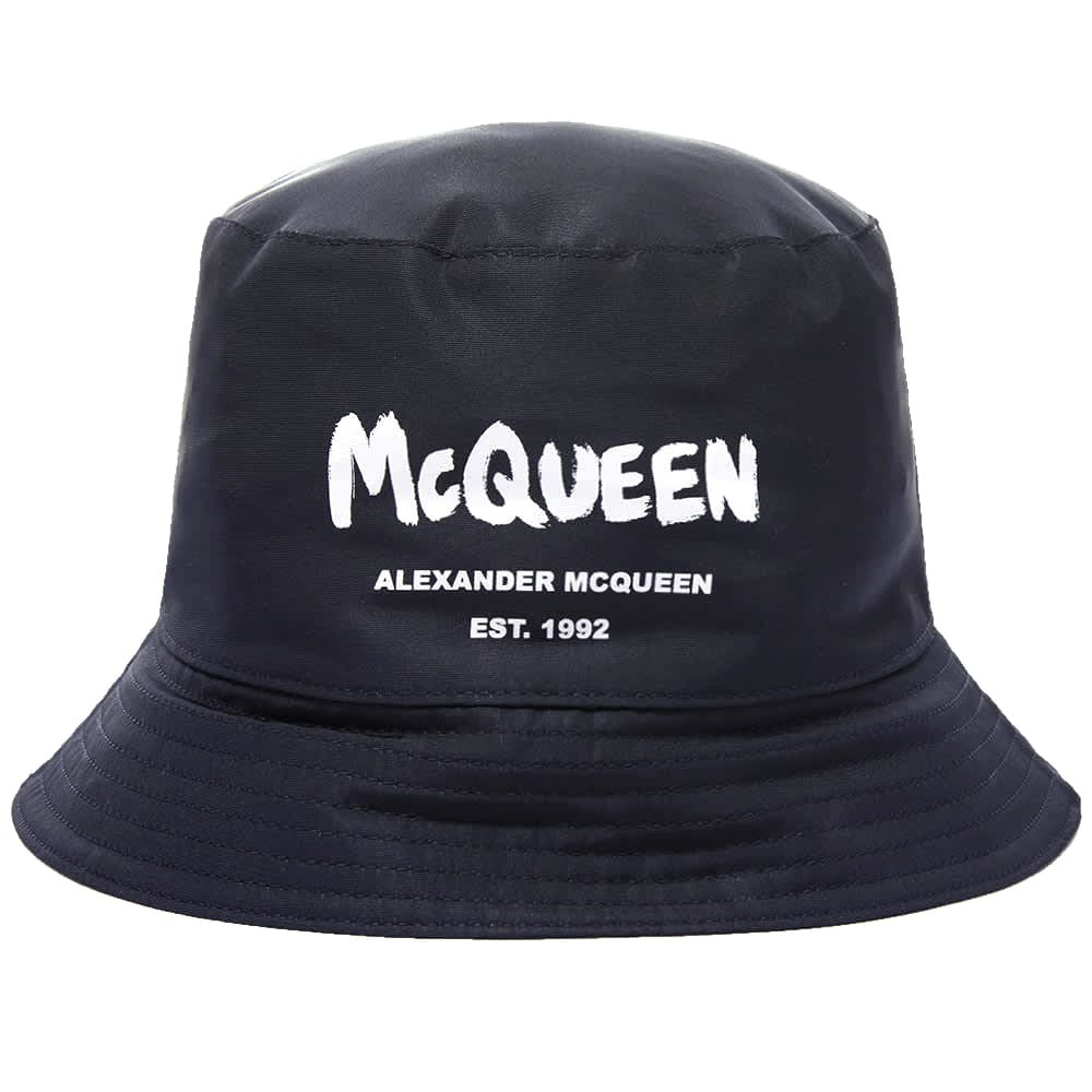 Alexander McQueen Graffiiti Logo Bucket Hat Alexander McQueen